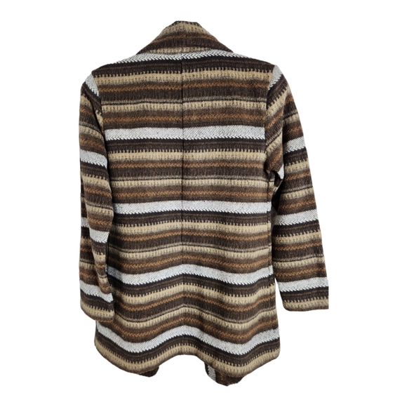 Mododoc wool blend stripe open cardigan size XS - Picture 2 of 5
